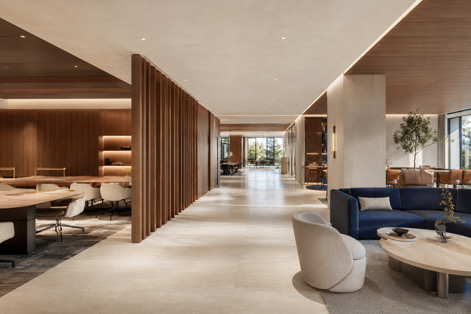 Spacious premium commercial business interior