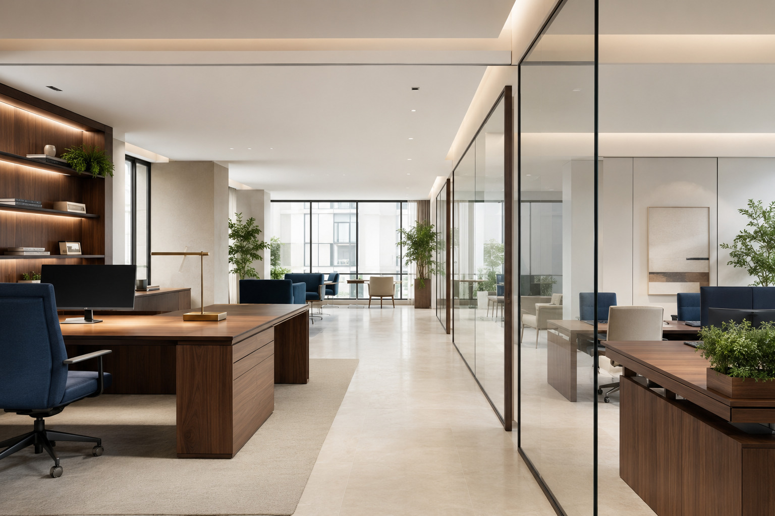 Premium modern corporate office interior