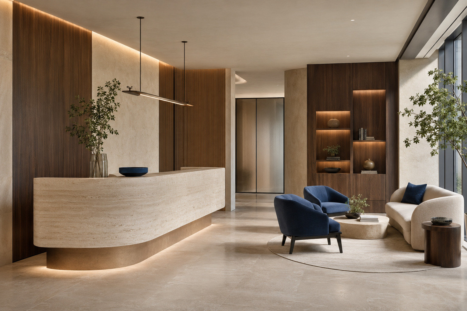 Welcoming and refined reception area