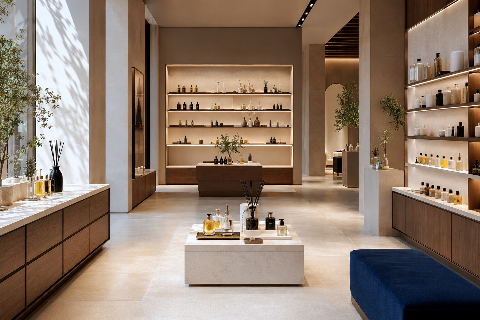 Stylish premium retail store interior